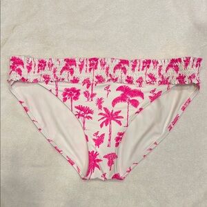 Vineyard Vines Pink White Palm Tree Bikini Bottom